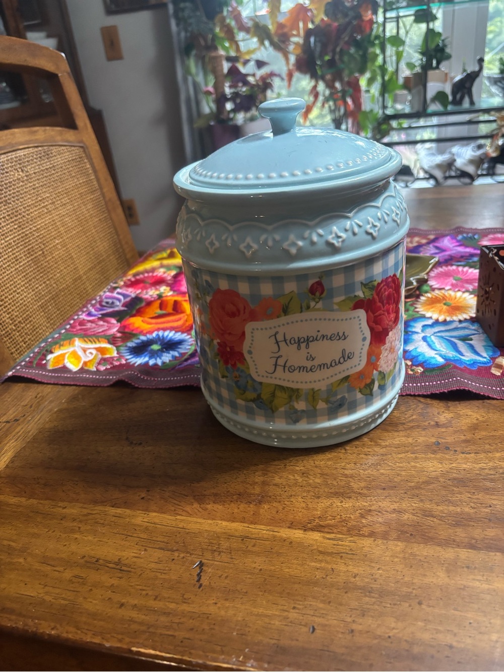 The Pioneer Woman Happiness is Homemade Decorative Stoneware Cookie Jar